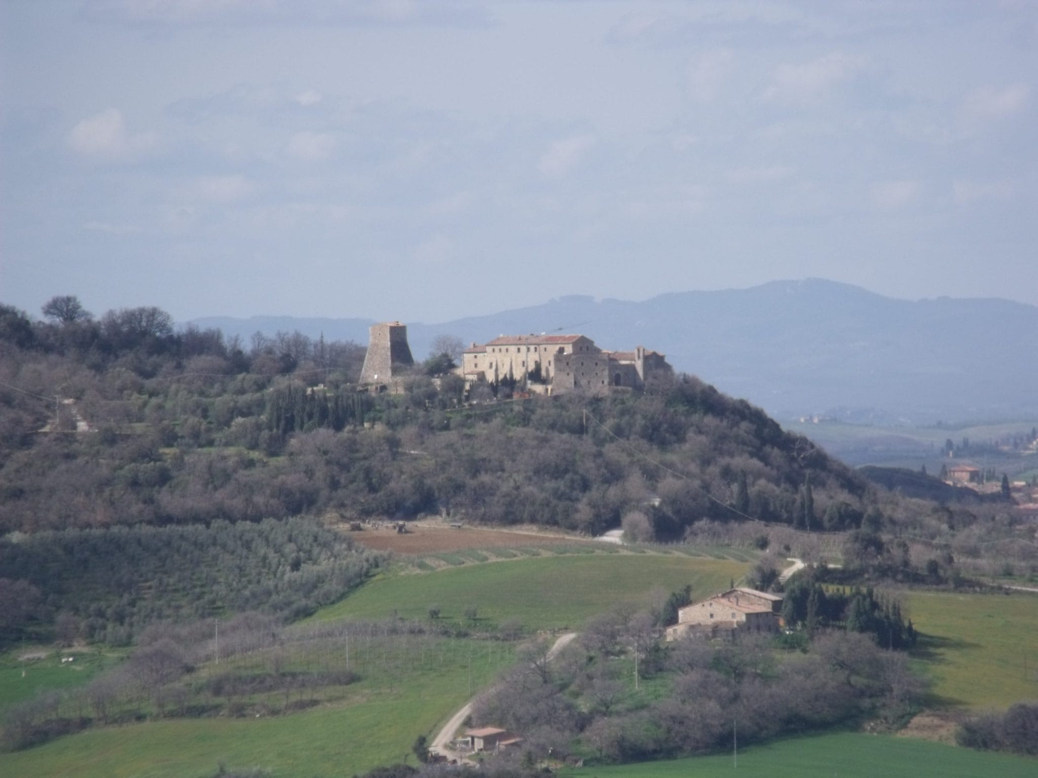 Panoramic view of the village of Bagno Vignoni
