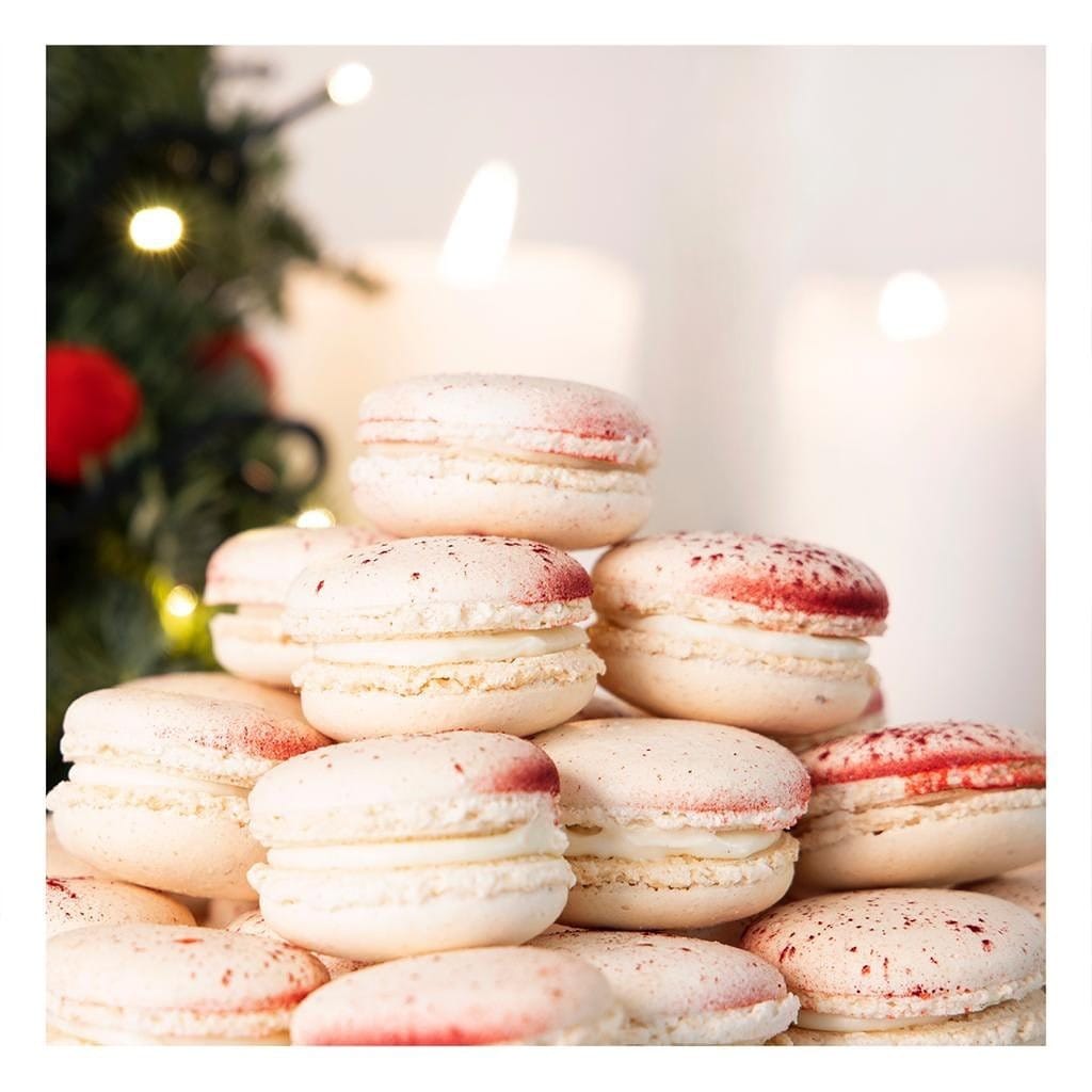 Artisan pastries stacked at Gelateria Caruso in Castelmezzano