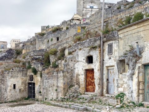 Cave dwellings in the Sassi of Matera