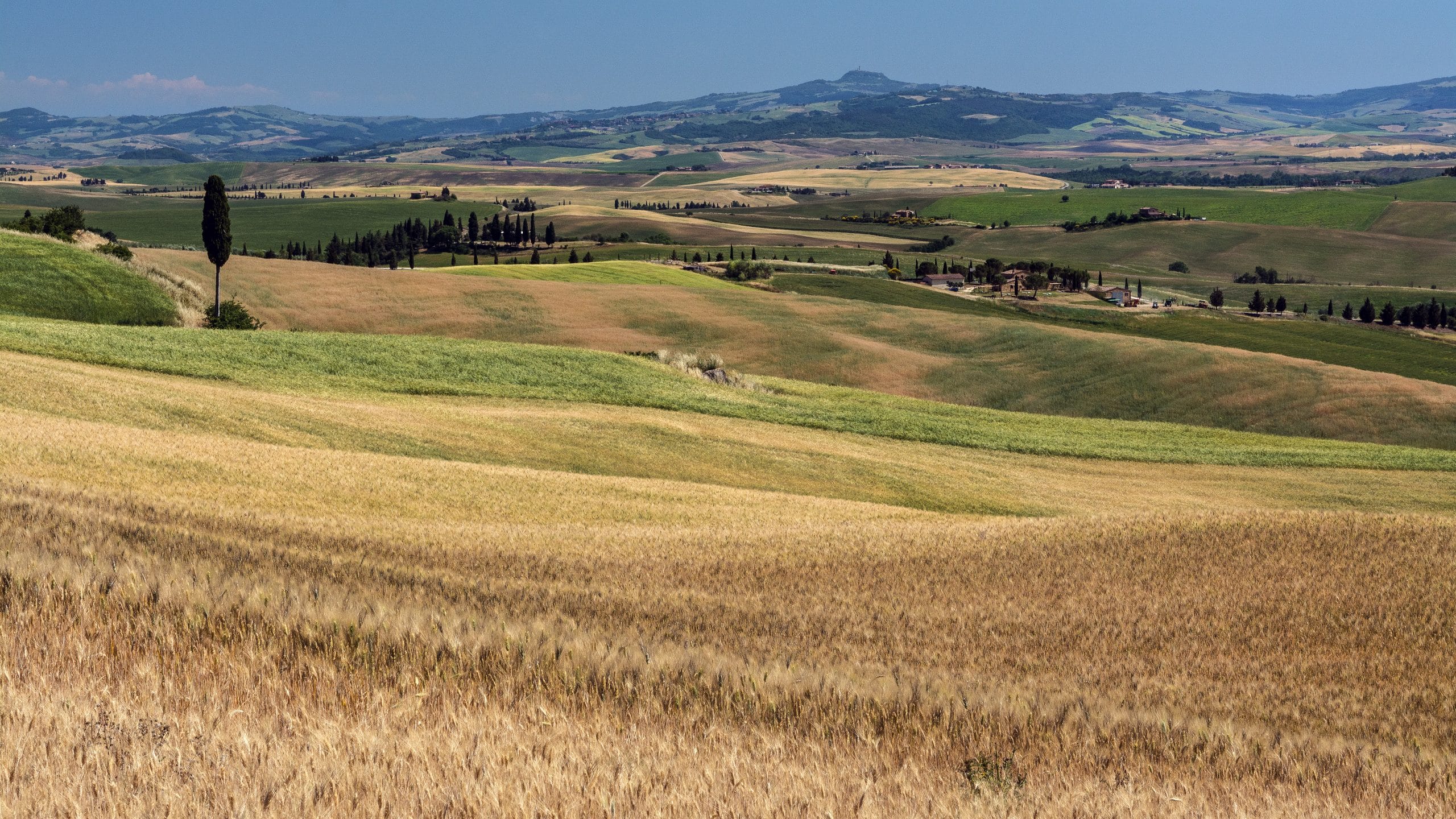 View from Pienza over Val d'Orcia