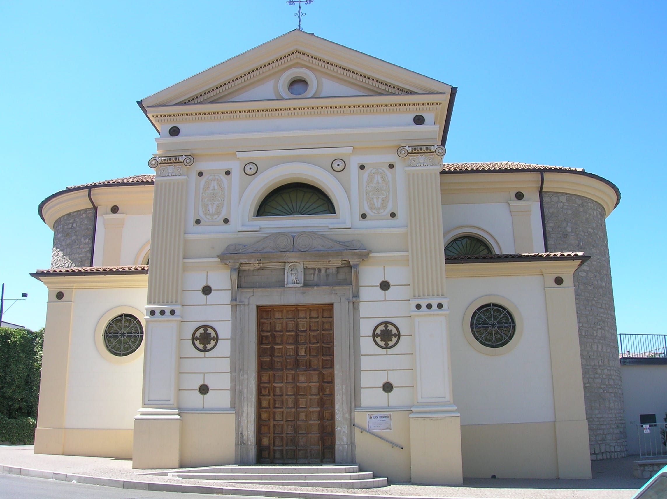 The facade of the Church of San Rocco in Potenza